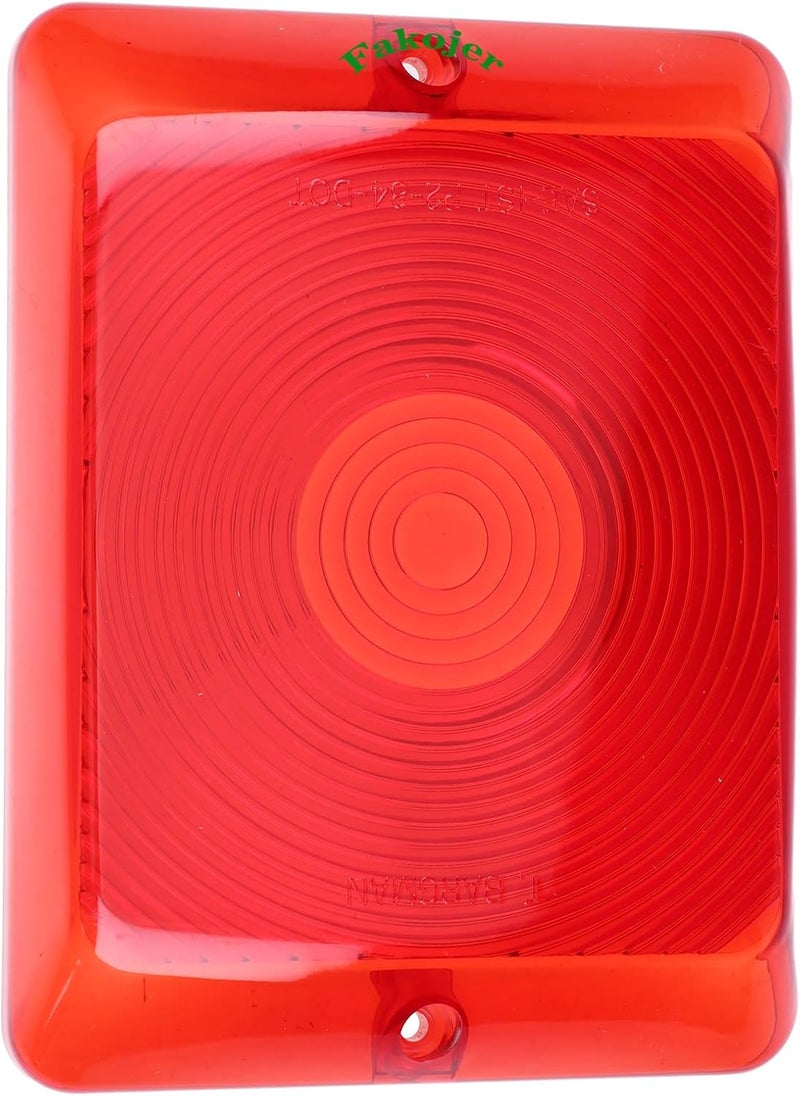 Fakojer Red Lens 3484010 34-84-010 Compatible with Bargman 84 85 86 Series Tail Light for RV Camper - Image 1
